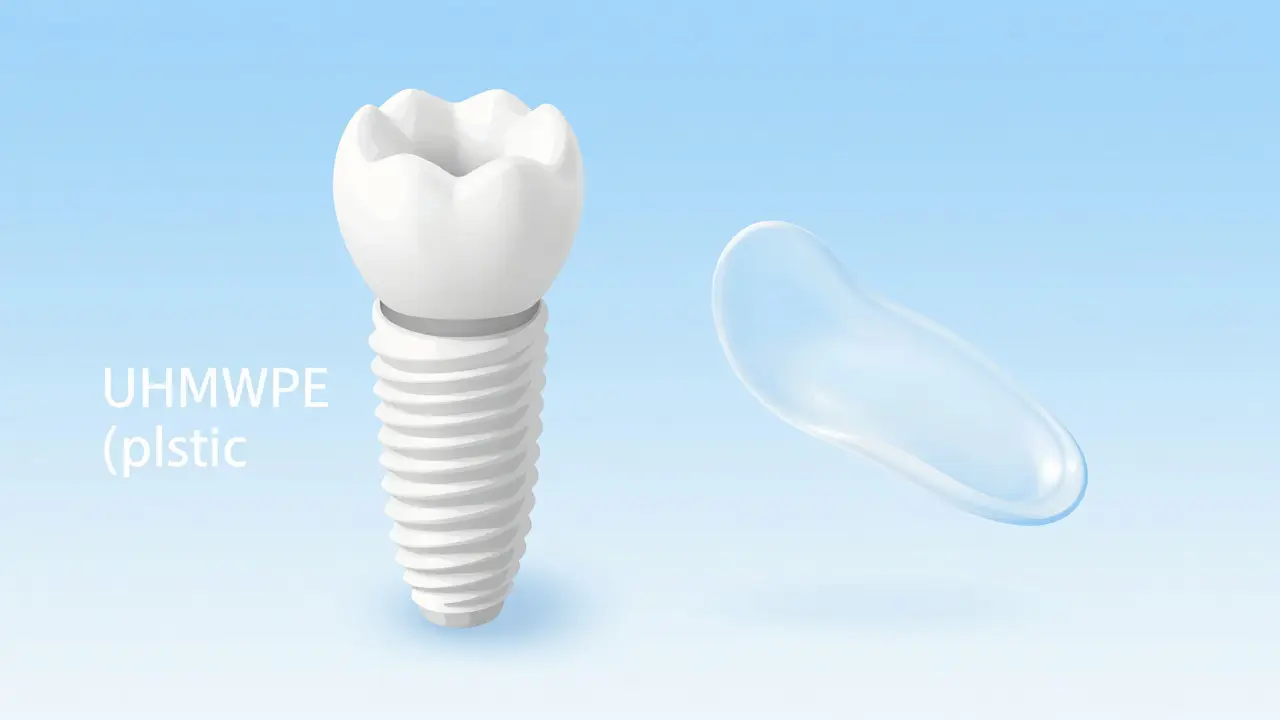 Porovnání odolného plastového implantátu a dočasné silikonové vložky.