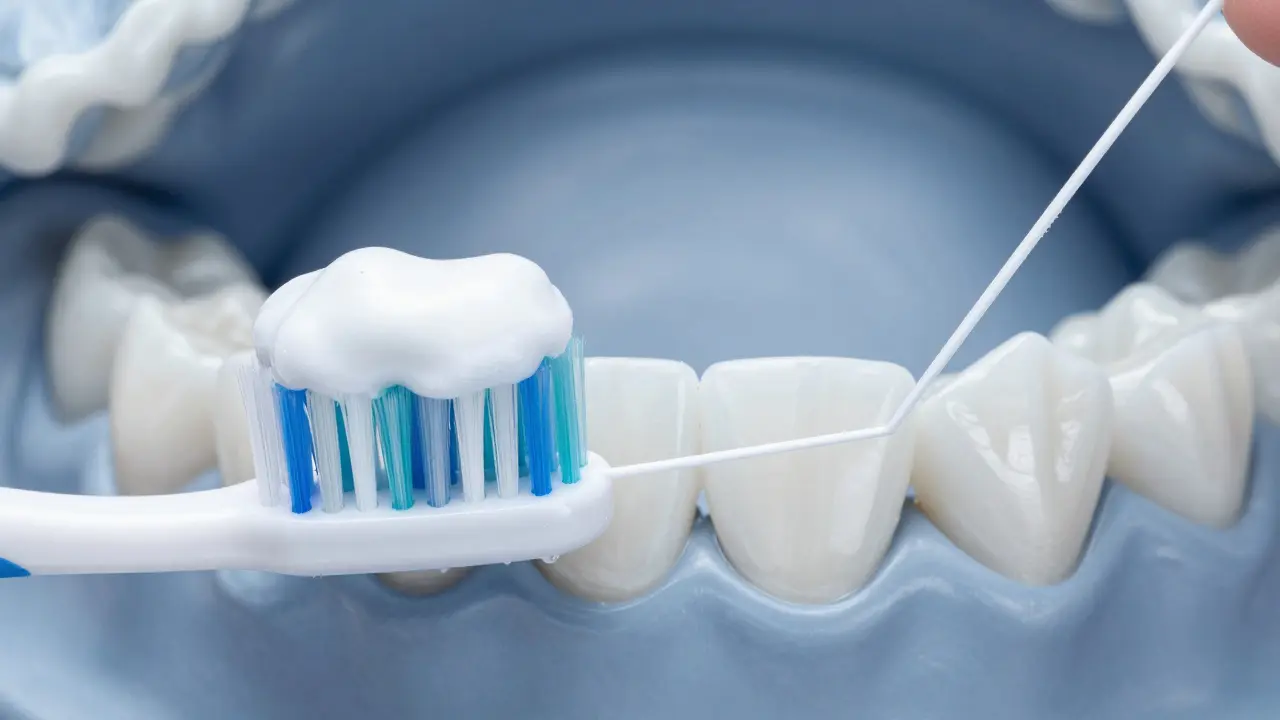 Správná hygiena zubů: měkký kartáček a nit pro péči o fazety