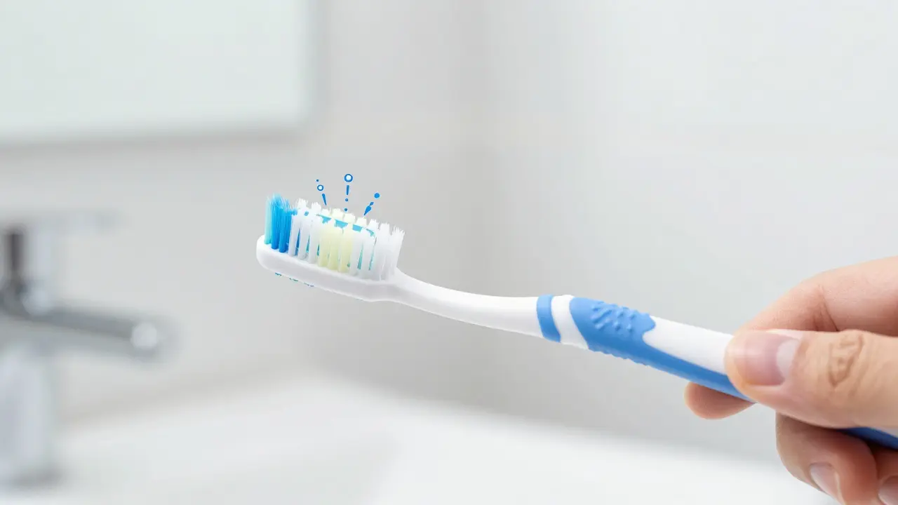 Správná technika čištění zubů kartáčkem v úhlu 45 stupňů