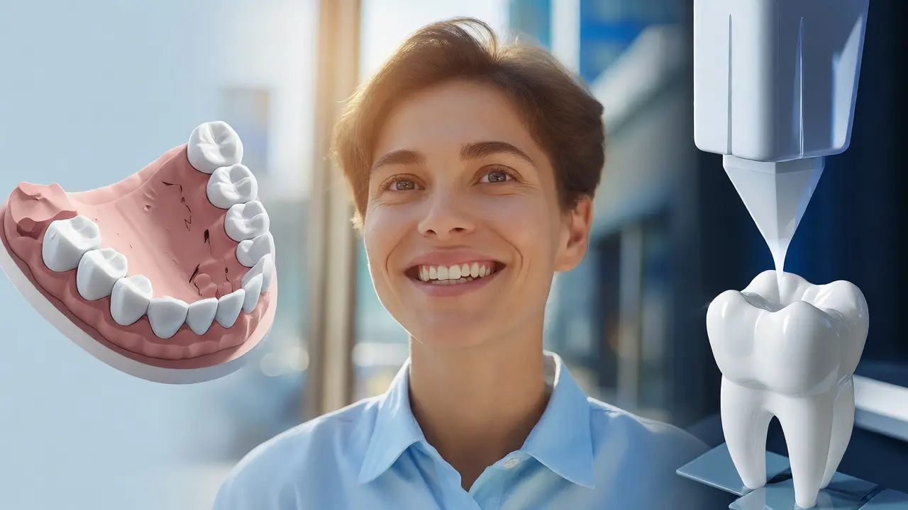 Koncept digitální stomatologie a 3D tisku zubních náhrad